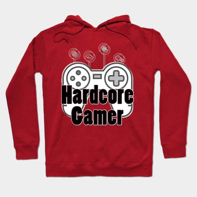 Hardcore Gamer Hoodie by trubble